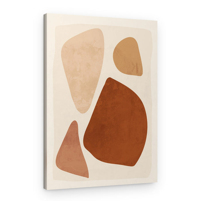 Earthy Organic Shapes – Canvas Print