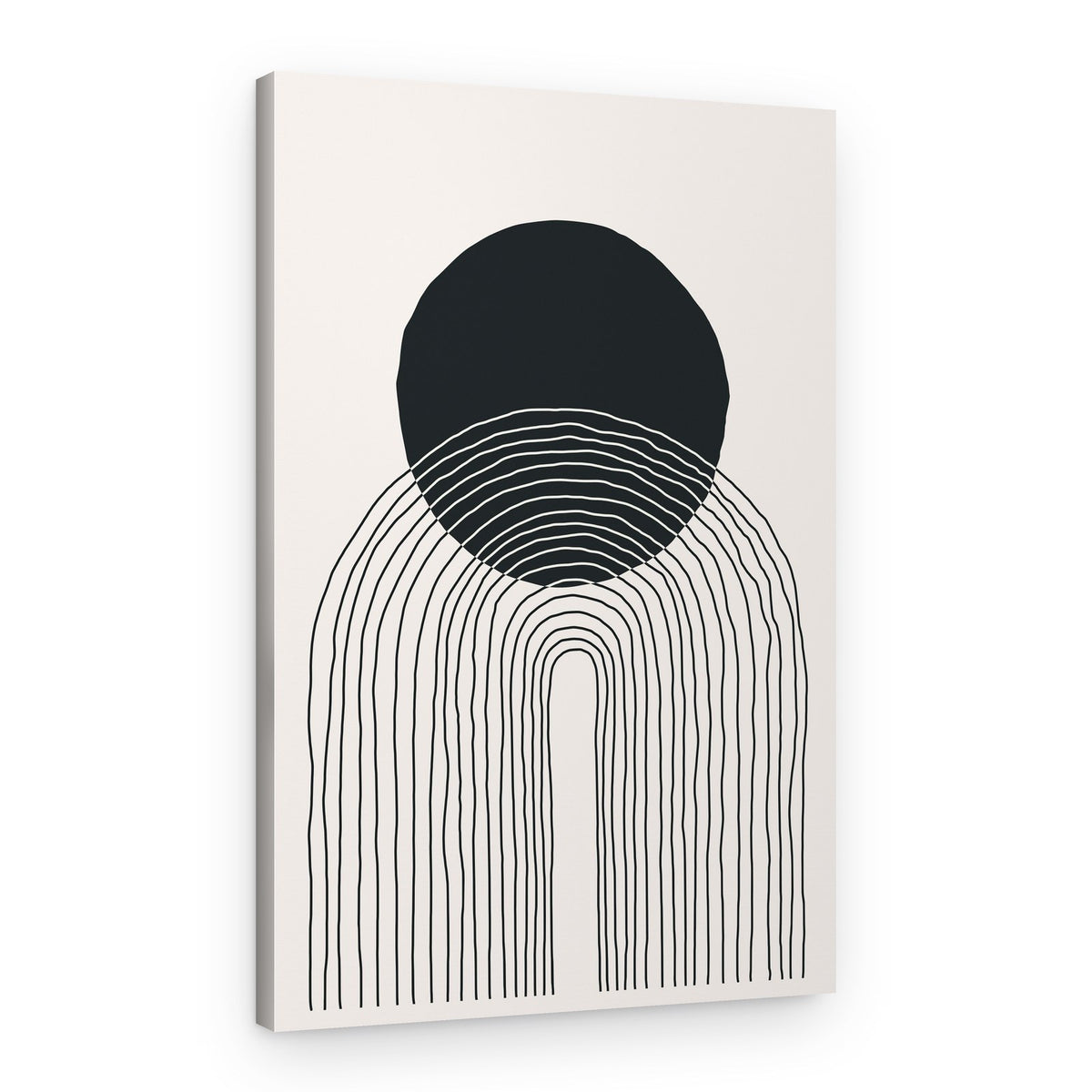 Minimalist Moon Arches – Canvas Print