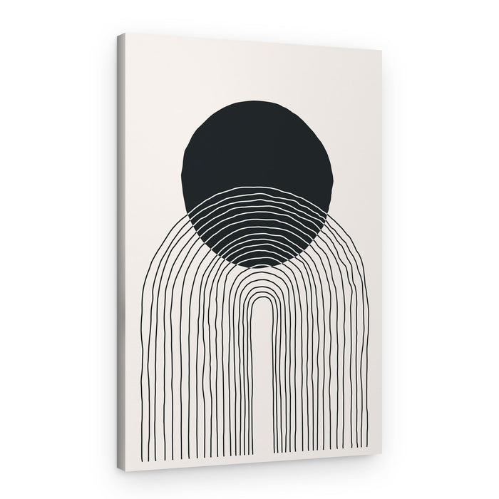 Minimalist Moon Arches – Canvas Print