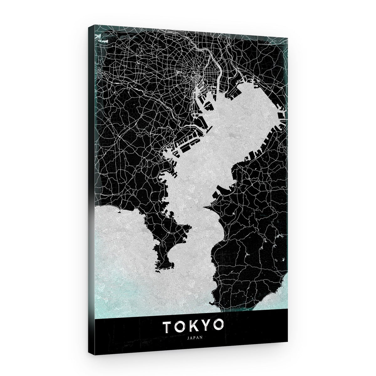 Tokyo City Map – Canvas Print
