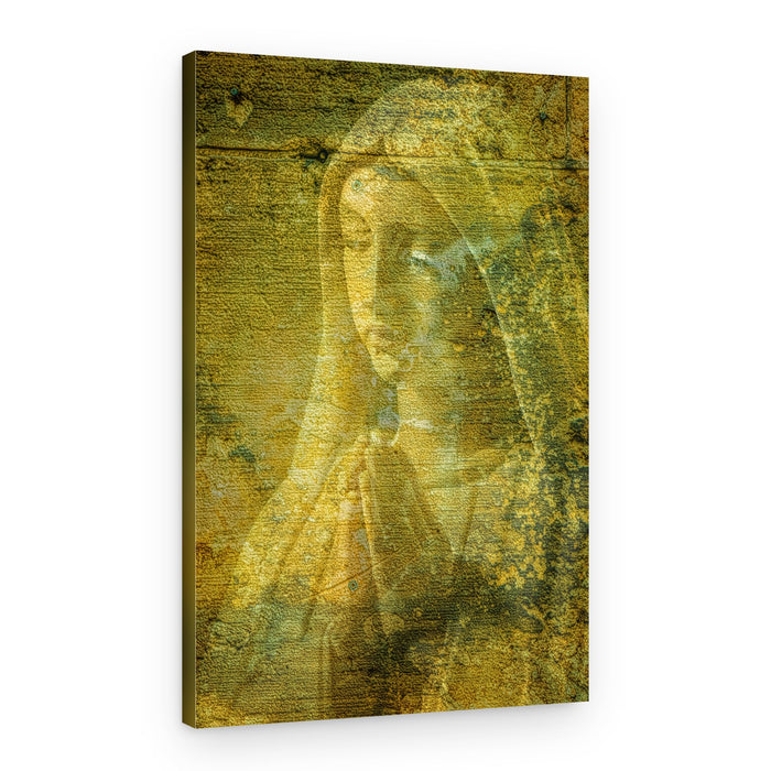 Golden Mary Prayer – Canvas Print