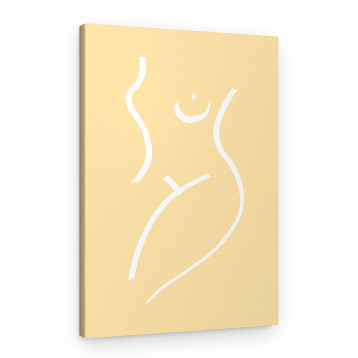 Minimalist Female Figure – Canvas Print