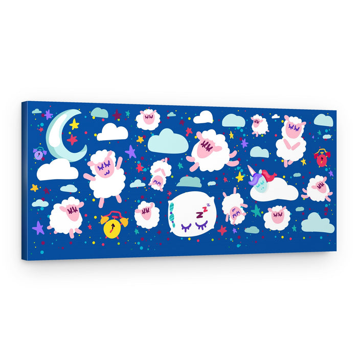 Sweet Sleeping Sheep Dreams – Canvas Print