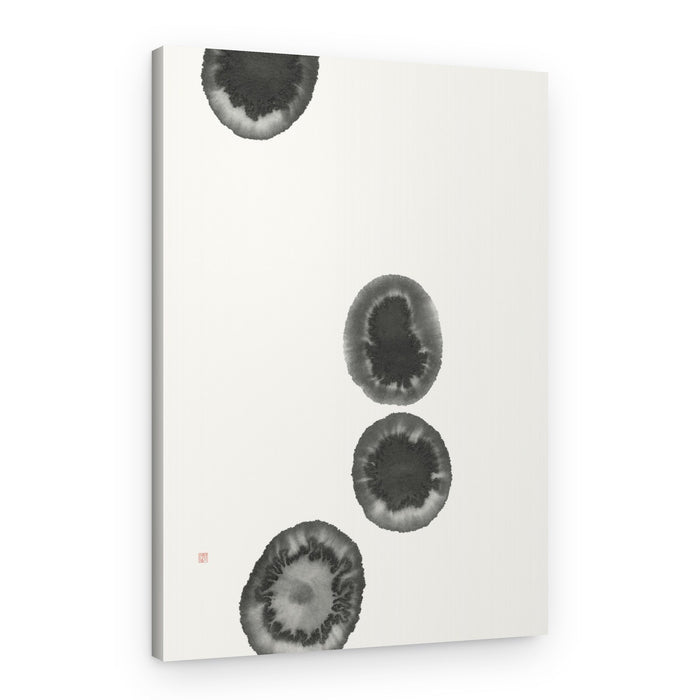 Organic Ink Wash Circles – Canvas Print