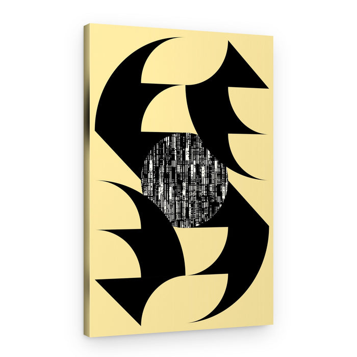 Abstract Glitch Shapes – Canvas Print