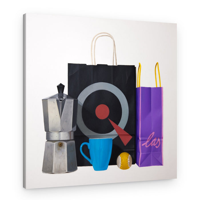 Coffee And Shopping Essentials – Canvas Print