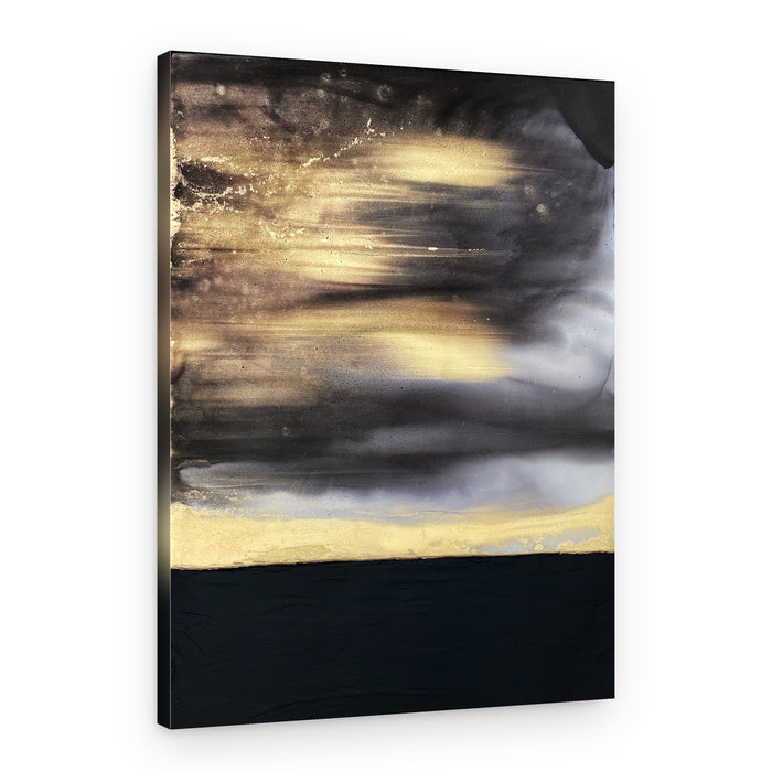 Golden Horizon Abstract – Canvas Print
