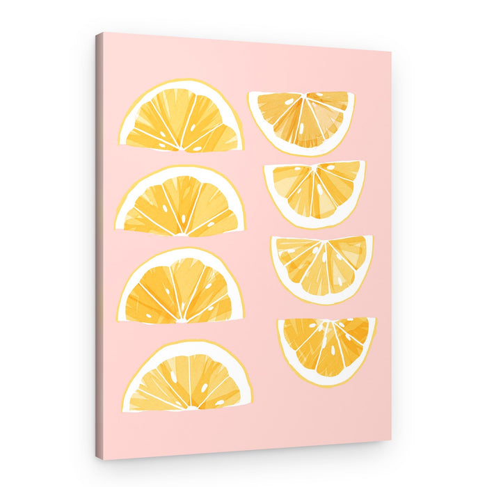 Sliced Lemons – Canvas Print