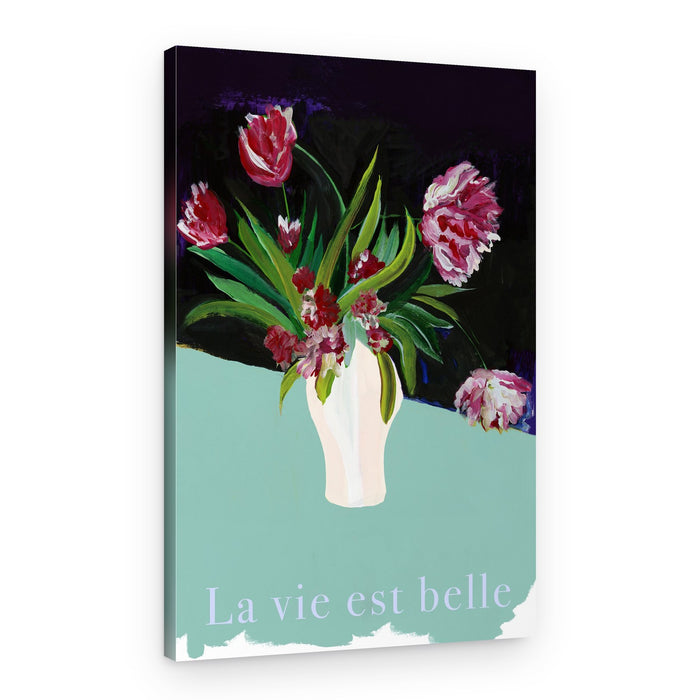 La Vie Est Belle Blooms – Canvas Print