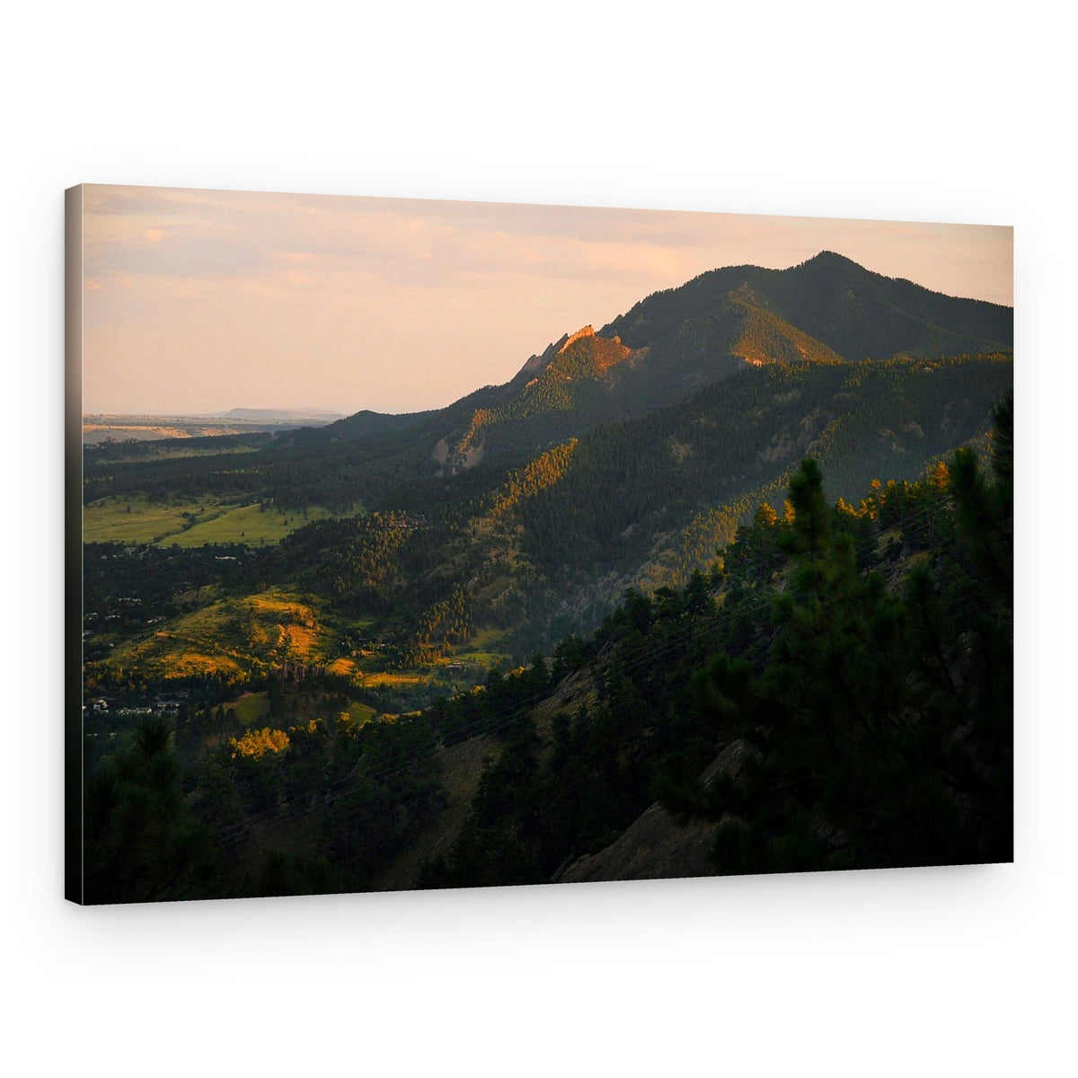 Golden Mountain Sunset – Canvas Print