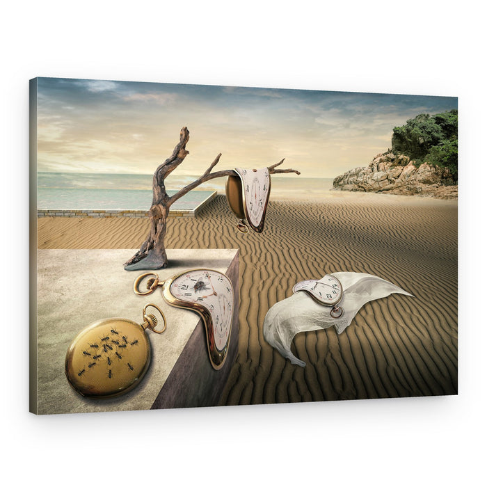 Surreal Melting Clocks – Canvas Print