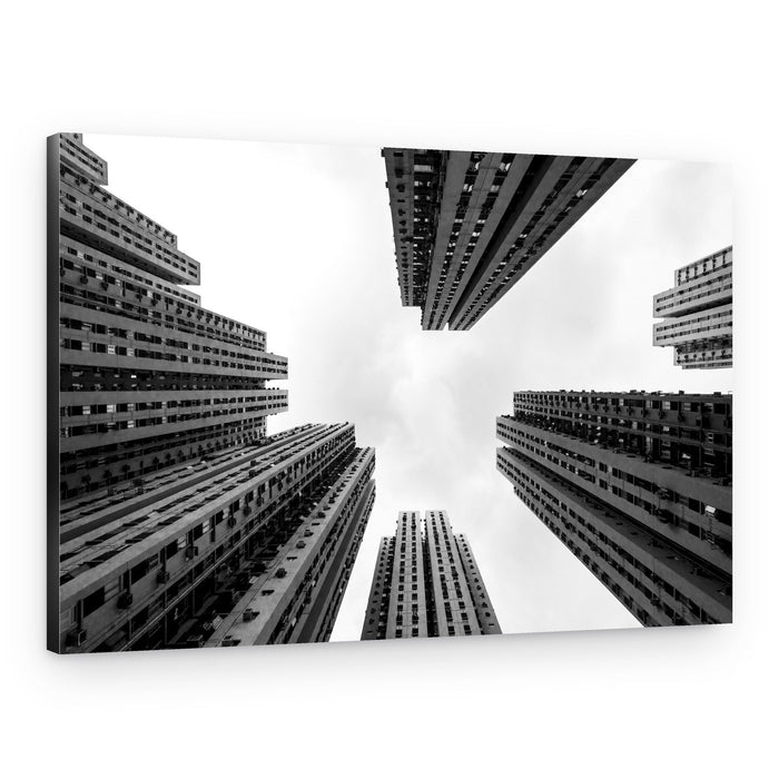 Towering Urban Perspective – Canvas Print