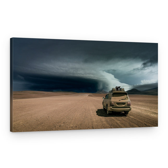 Desert Storm Drive – Canvas Print
