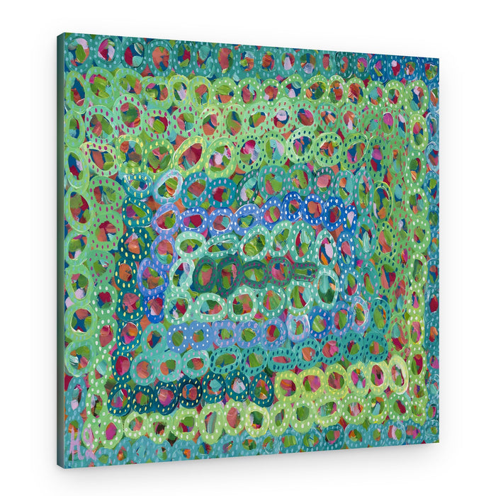 Concentric Color Rings – Canvas Print