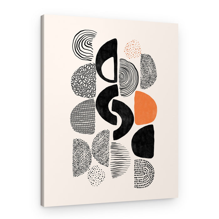 Textured Abstract Forms – Canvas Print