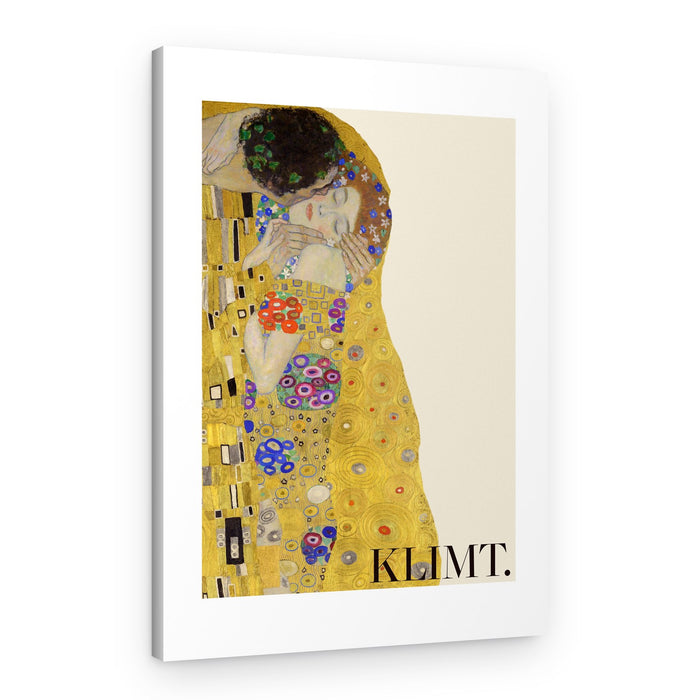 The Kiss (1907–1908) Special Poster Crop – Canvas Print