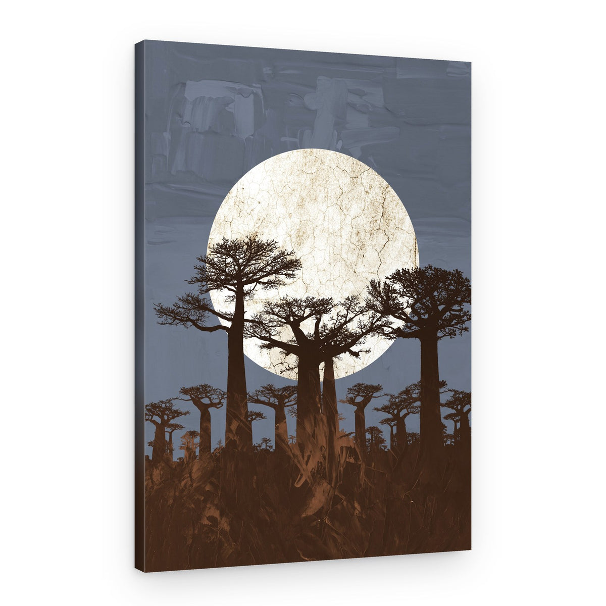 Moonlit Baobab Trees – Canvas Print
