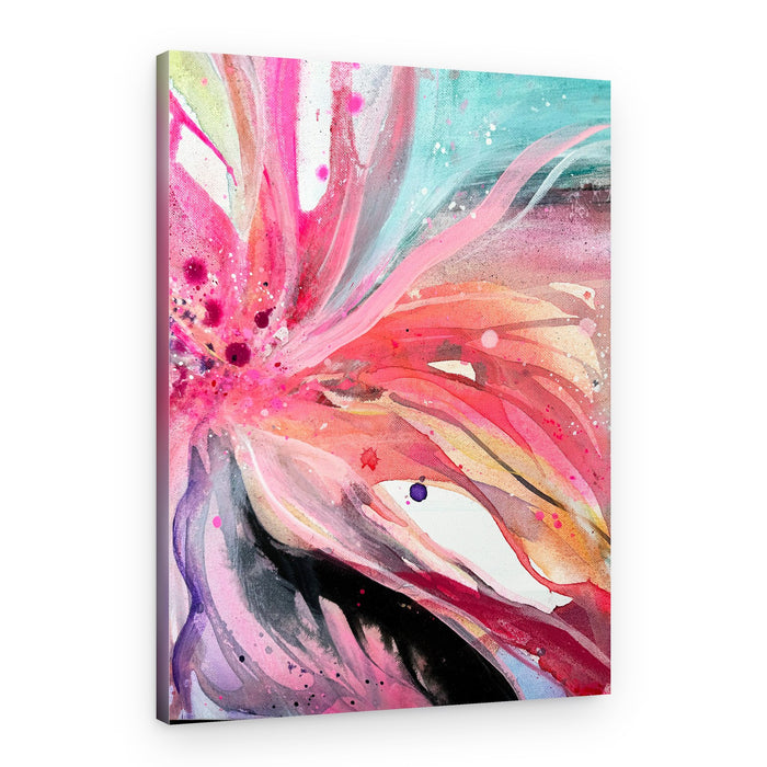 Vibrant Abstract Bloom – Canvas Print