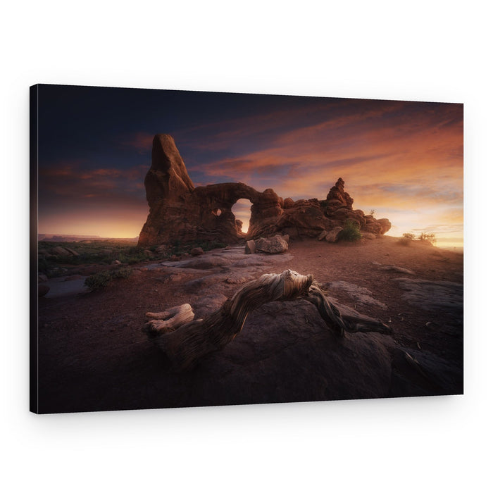 Majestic Desert Arch Sunset – Canvas Print