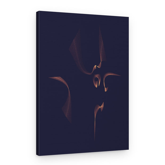 Graceful Golden Flow – Canvas Print