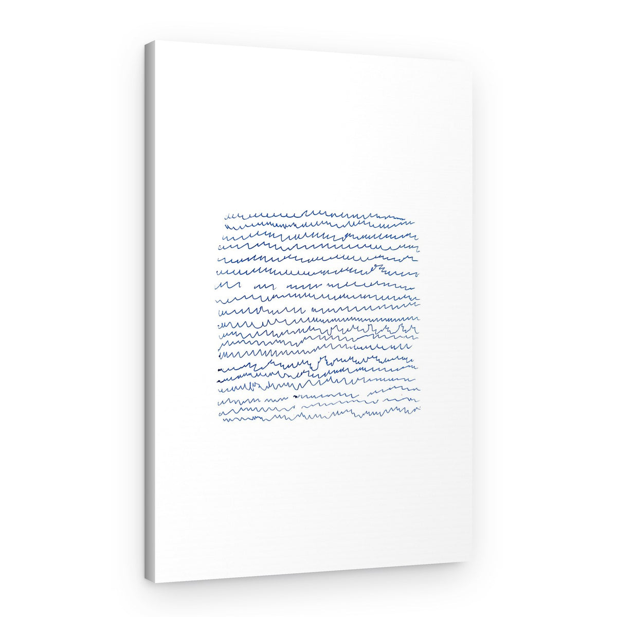 Blue Waves Cityscape – Canvas Print
