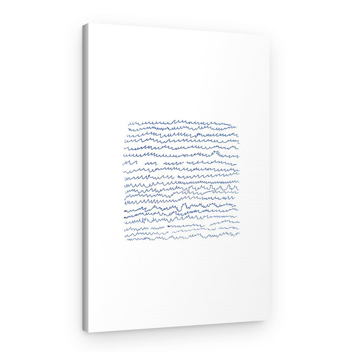Blue Waves Cityscape – Canvas Print