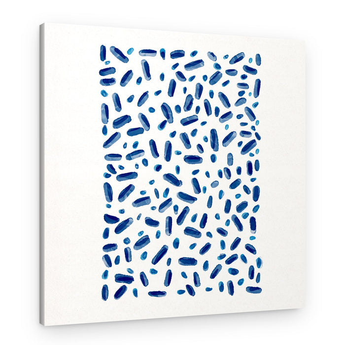 Blue Harmony Shapes – Canvas Print