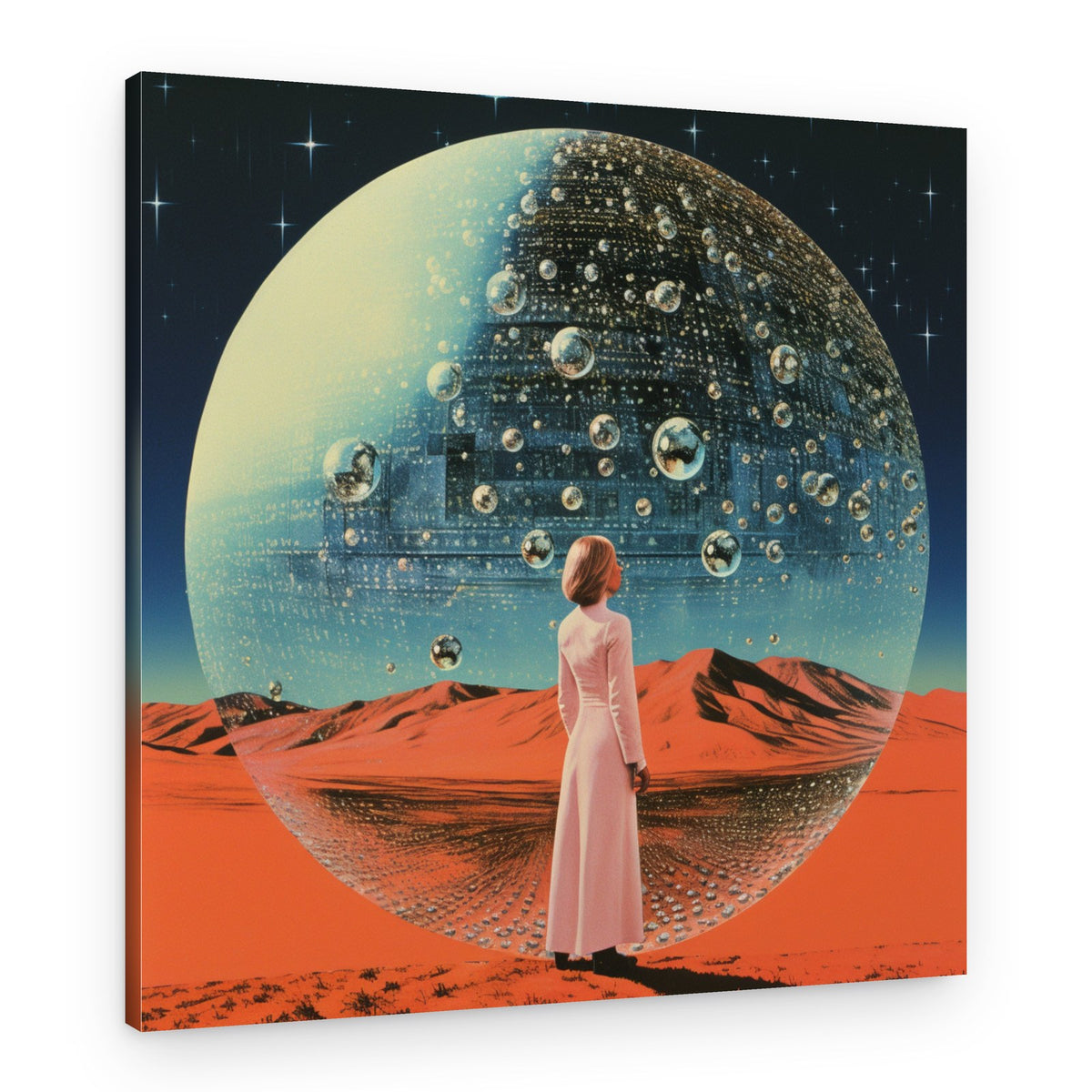 Woman Future Sphere – Canvas Print