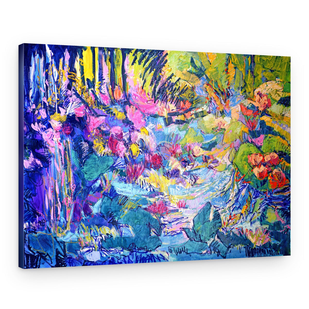 Vibrant Garden Flow – Canvas Print