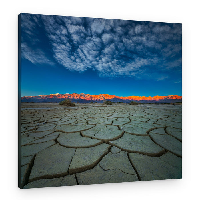 Cracked Earth Sunset – Canvas Print