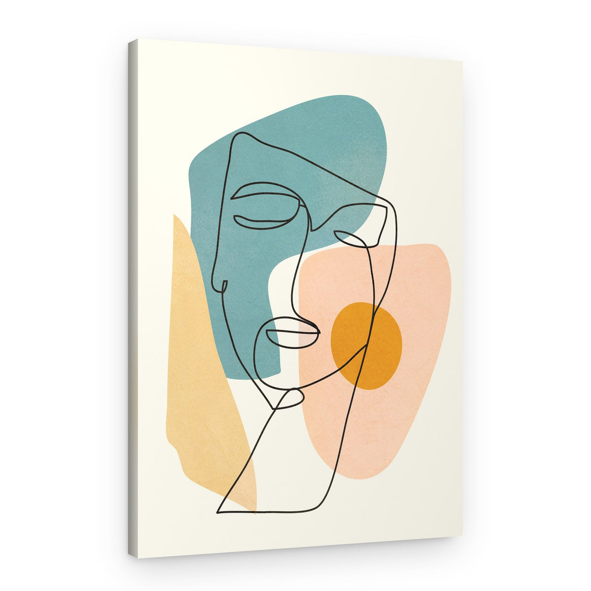Serene Abstract Portrait – Canvas Print