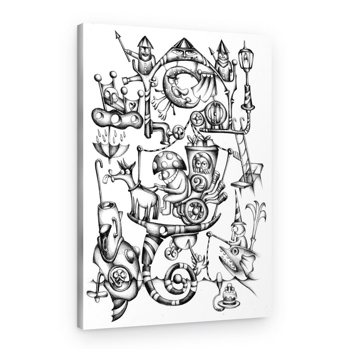 Whimsical Fantasy Machine – Canvas Print