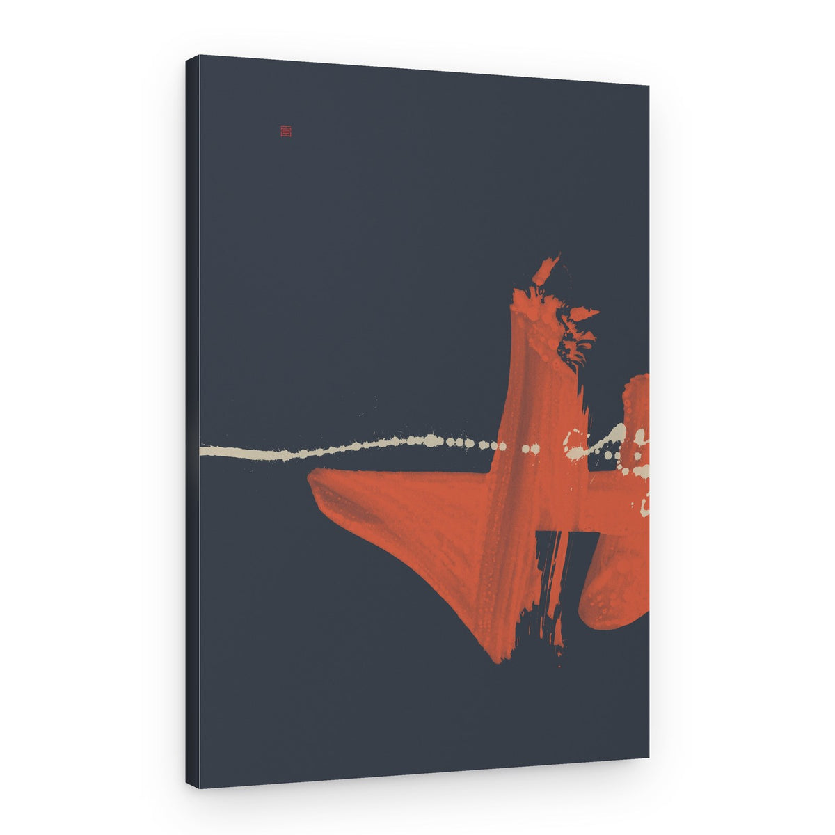 Burnt Orange Abstract – Canvas Print