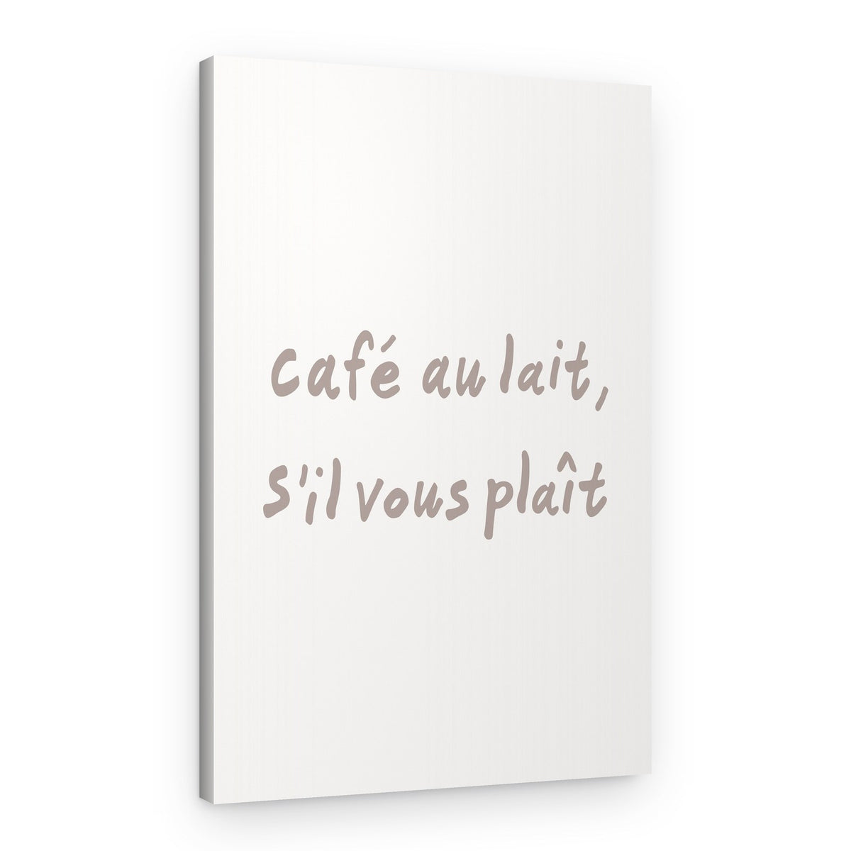 Cafe Au Lait Please – Canvas Print