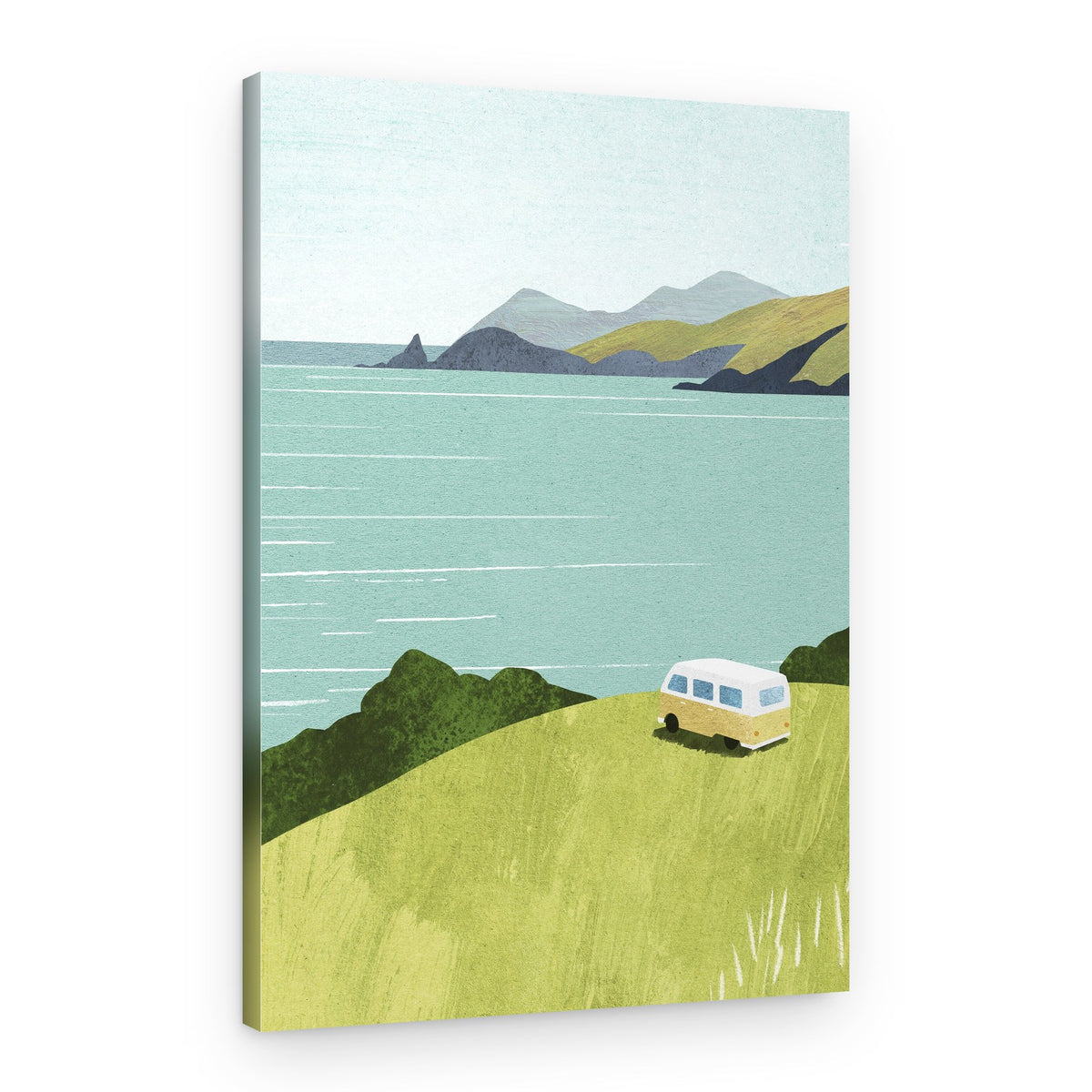 Coastal Van Journey – Canvas Print