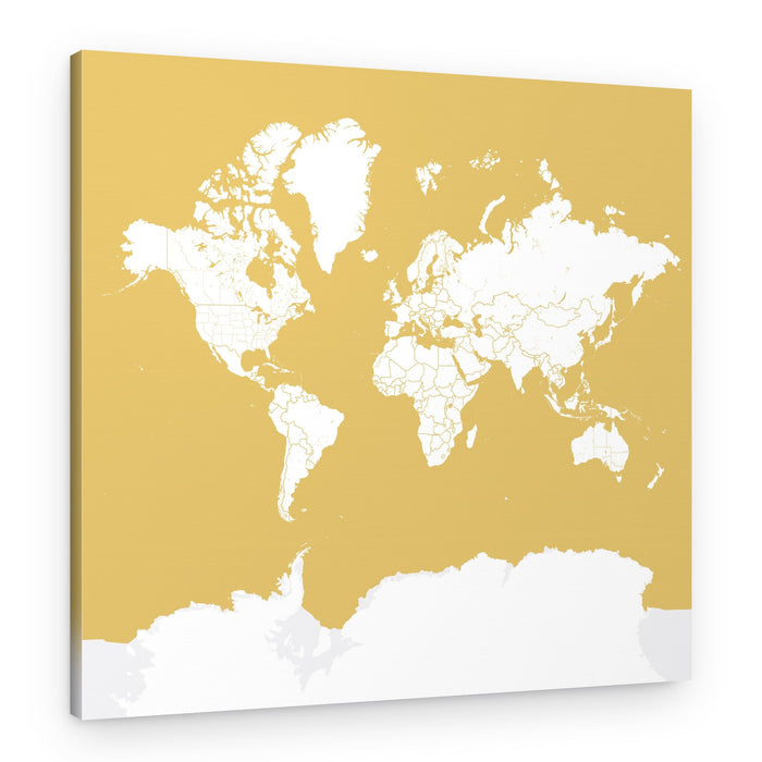 Political World Map – Canvas Print