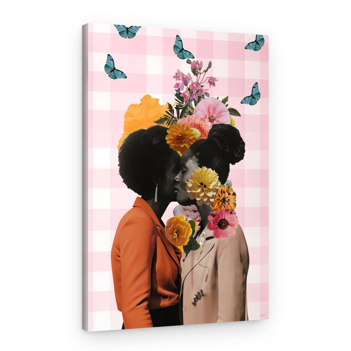 Loving Floral Embrace – Canvas Print