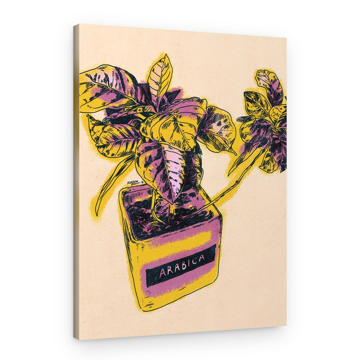Vibrant Arabica Plant – Canvas Print