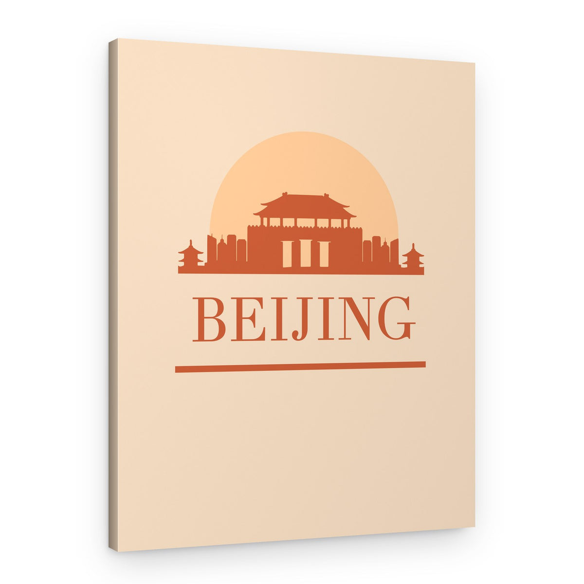 Beijing City Gate Sunset – Canvas Print