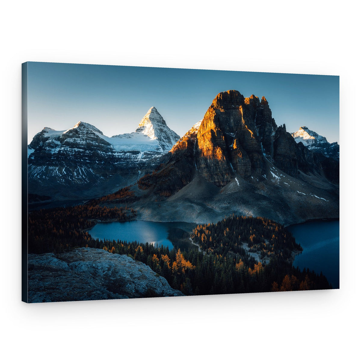 Golden Hour Mountain Lake – Canvas Print