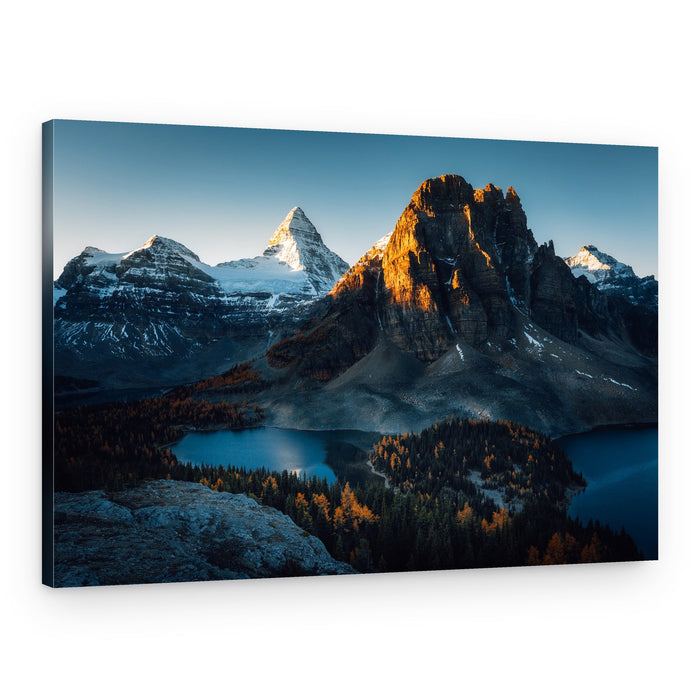 Golden Hour Mountain Lake – Canvas Print