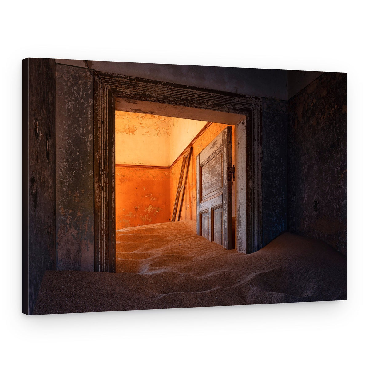 Sand Swept Abandoned Room – Canvas Print