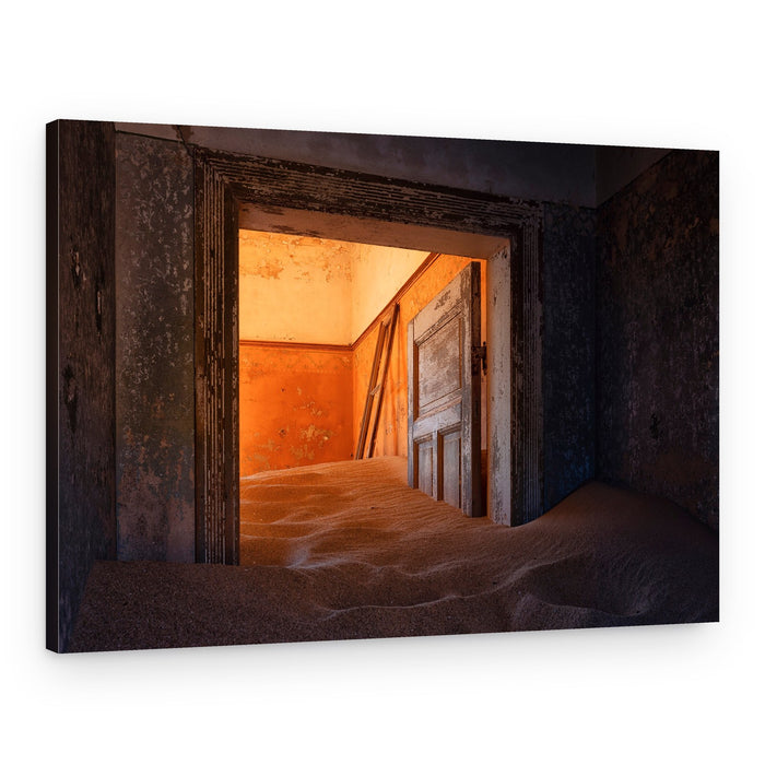 Sand Swept Abandoned Room – Canvas Print