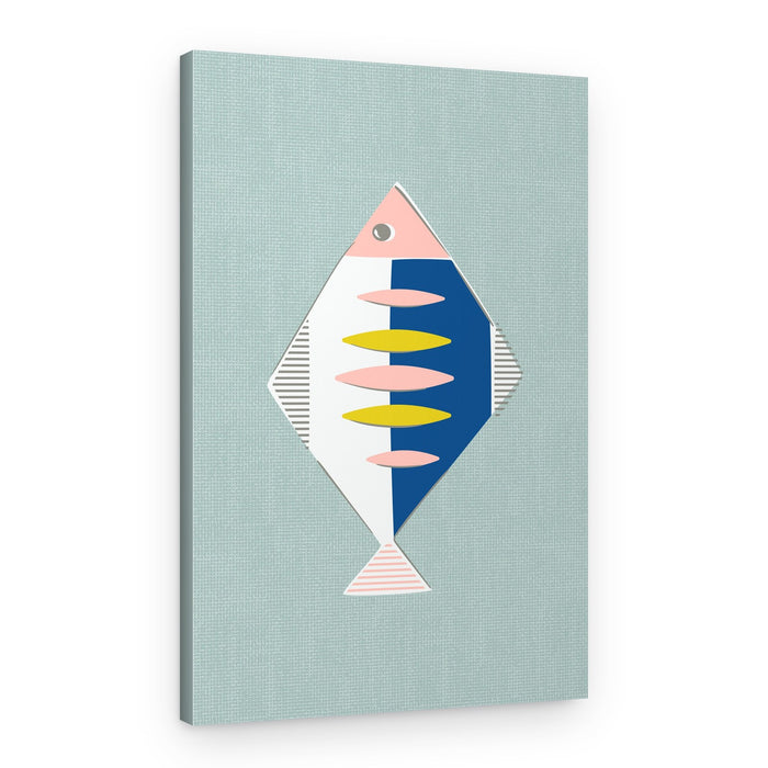 Abstract Geometric Flounder – Canvas Print
