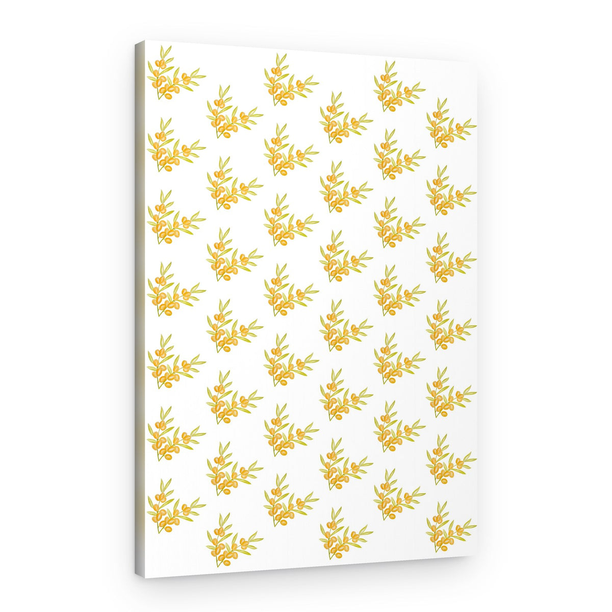 Vibrant Sea Buckthorn Pattern – Canvas Print