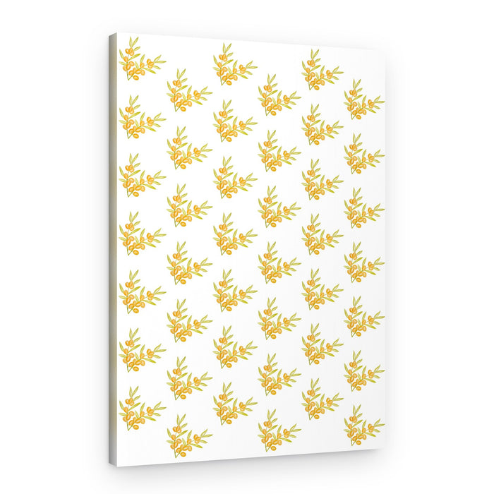 Vibrant Sea Buckthorn Pattern – Canvas Print