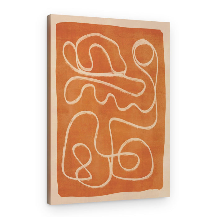 Organic Flowing Lines – Canvas Print