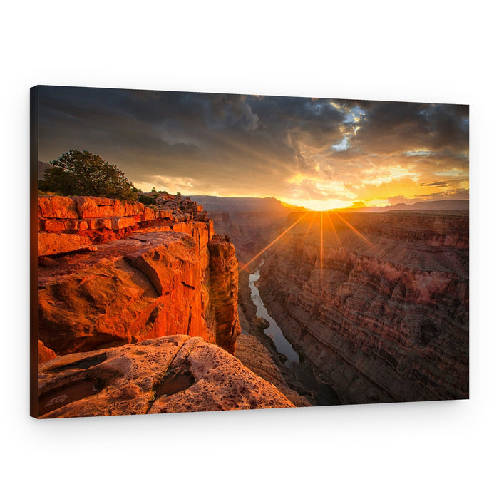 Golden Grand Canyon Sunset – Canvas Print