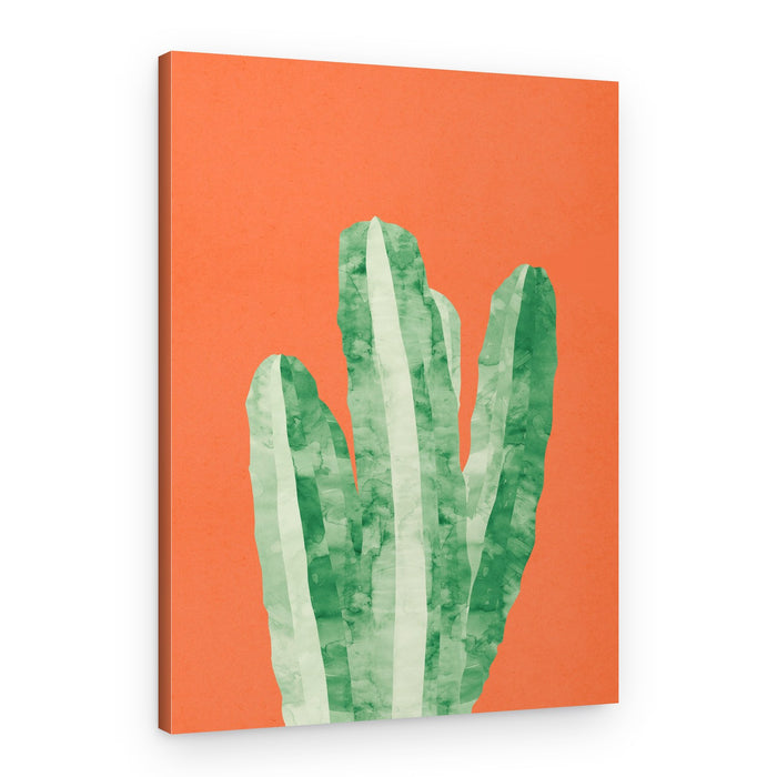 Modern Desert Cactus – Canvas Print