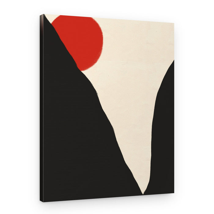 Red Sun Black Mountains – Canvas Print